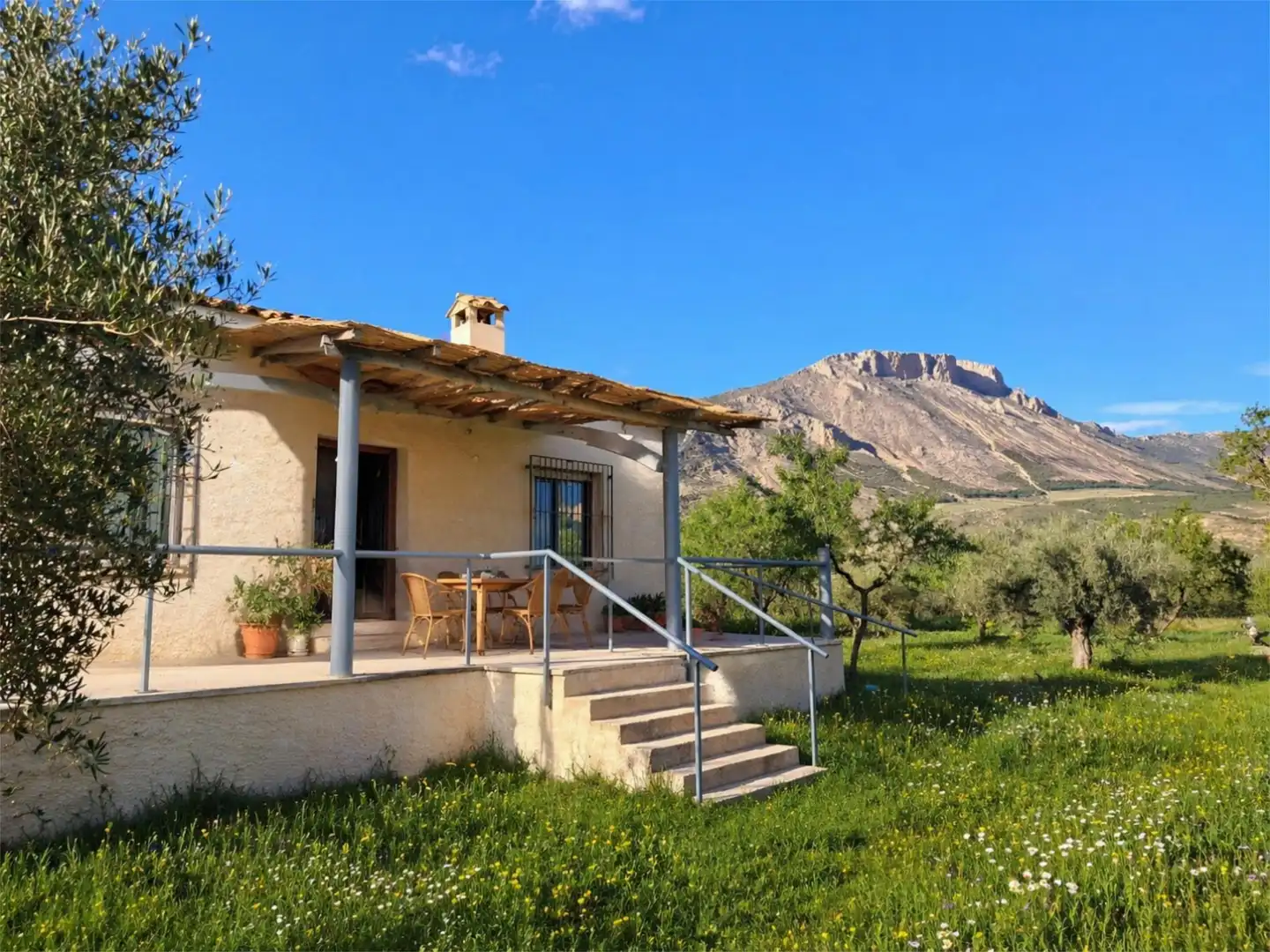 Vista exterior de Casa o chalet en venta en Vélez-Blanco con Aire acondicionado, Jardín privado y Terraza