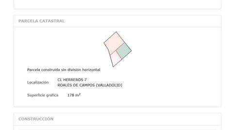Foto 2 de Casa adosada en venta en Calle Herreros, 7, Roales de Campos, Valladolid
