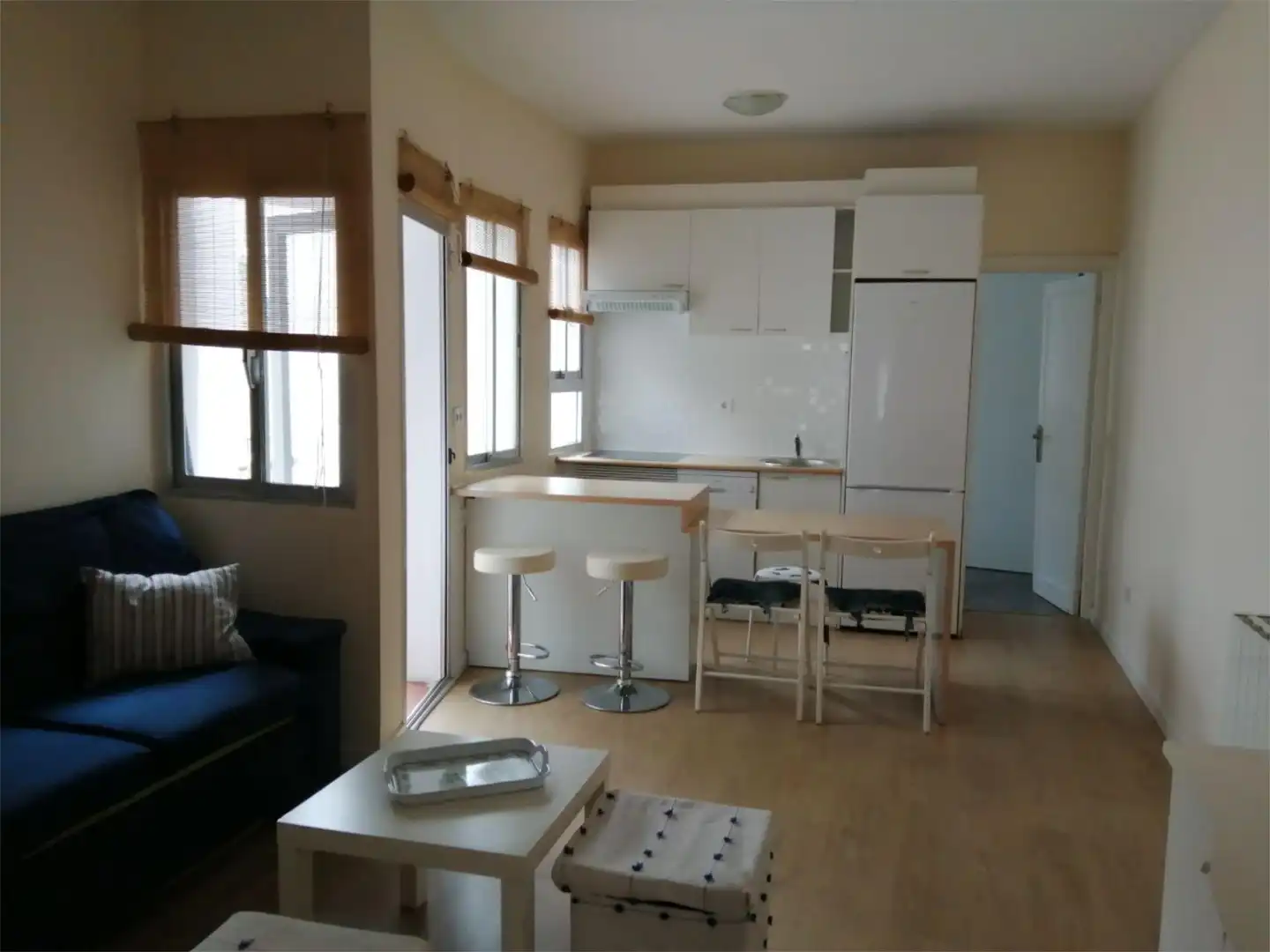 Kitchen of Flat for rent in  Madrid Capital  with Heating, Terrace and Furnished