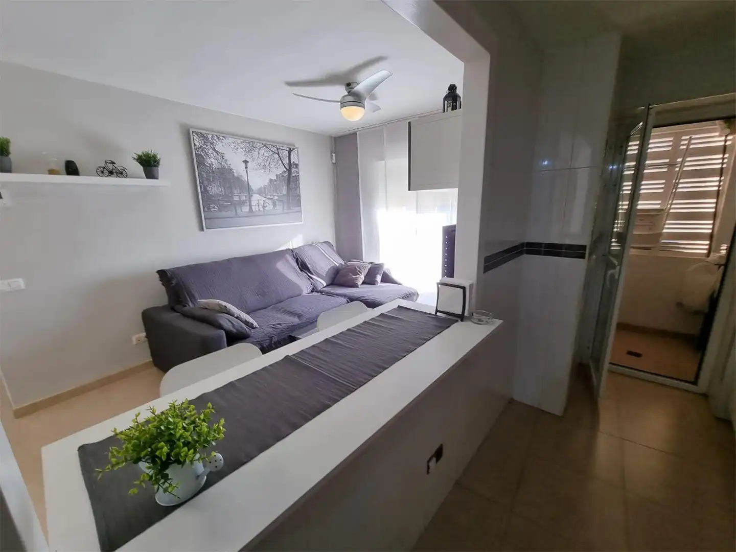 Wohnzimmer von Wohnung zum Verkauf in Vera mit Klimaanlage