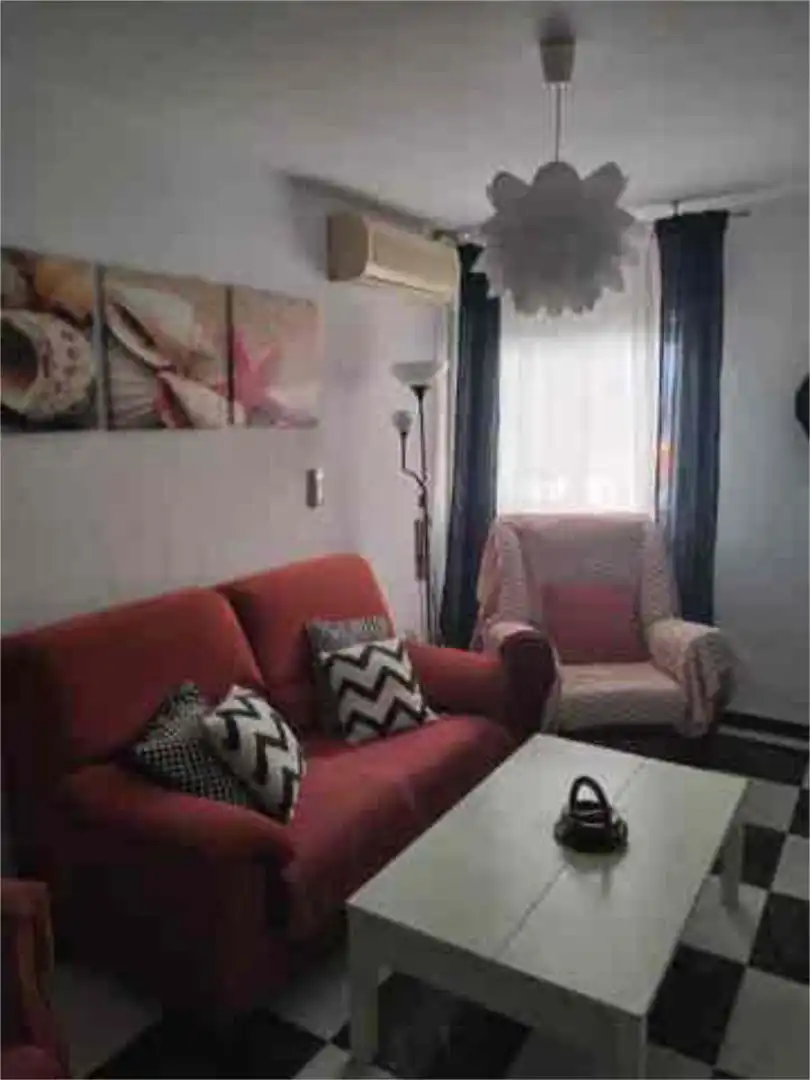 Living room of Flat for rent in  Cádiz Capital  with Heating, Terrace and Furnished