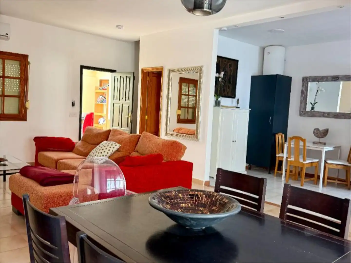 Flat for rent in Calle Mandolina, 3, San Fernando Dining room of Flat for rent in San Bartolomé de Tirajana with Air Conditioner, Heating and Terrace
