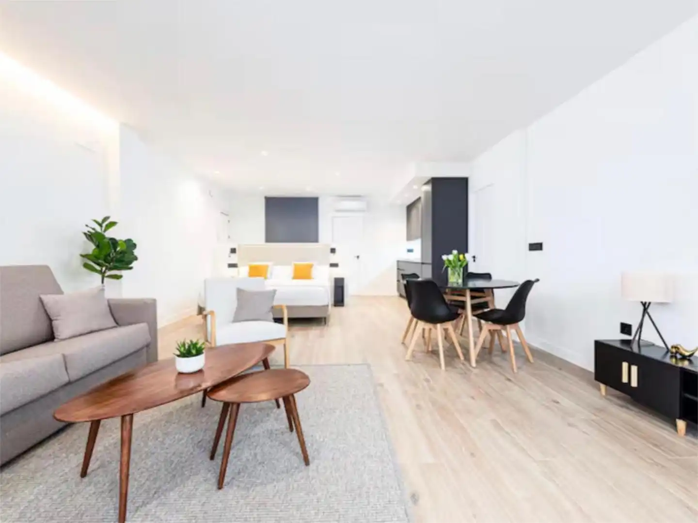 Living room of Flat for sale in Málaga Capital  with Air Conditioner, Heating and Furnished