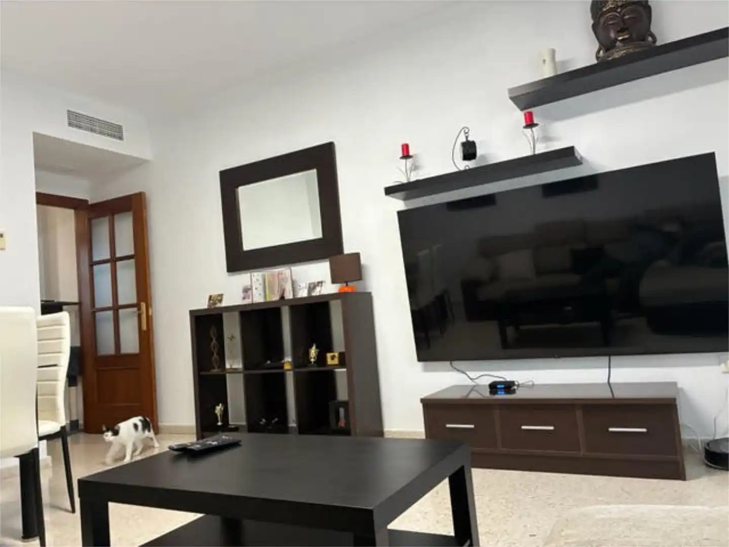 Piso en venta en Montijo Sala de estar de Piso en venta en Montijo con Calefacción y Amueblado
