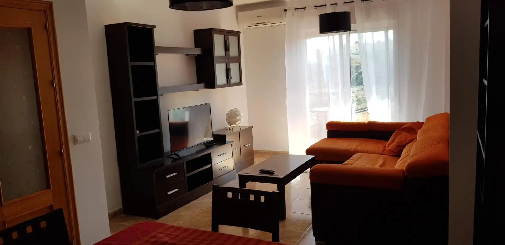 Sala de estar de Piso de alquiler en Huércal de Almería con Aire acondicionado, Amueblado y Horno