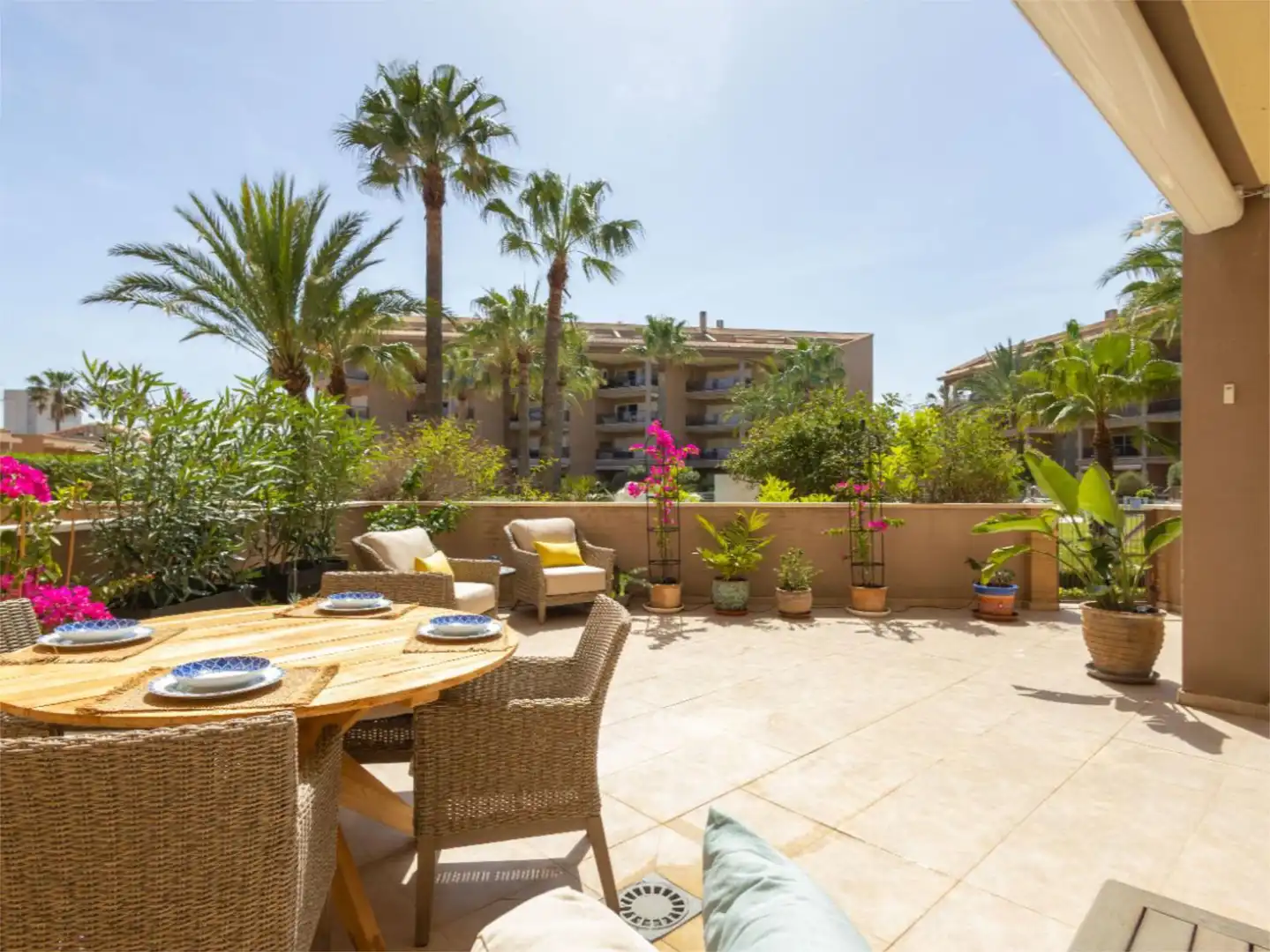 Terrasse von Wohnung zum Verkauf in Jávea / Xàbia mit Klimaanlage, Heizung und Privatgarten