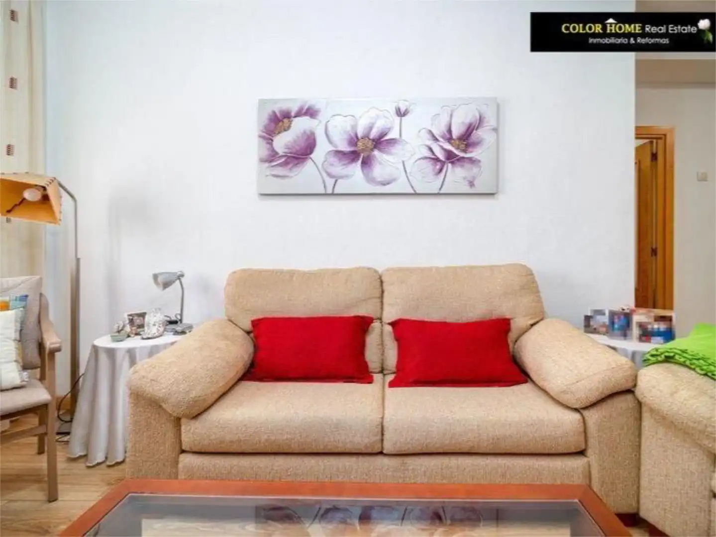 Sala de estar de Piso de alquiler en  Madrid Capital con Aire acondicionado, Calefacción y Jardín privado