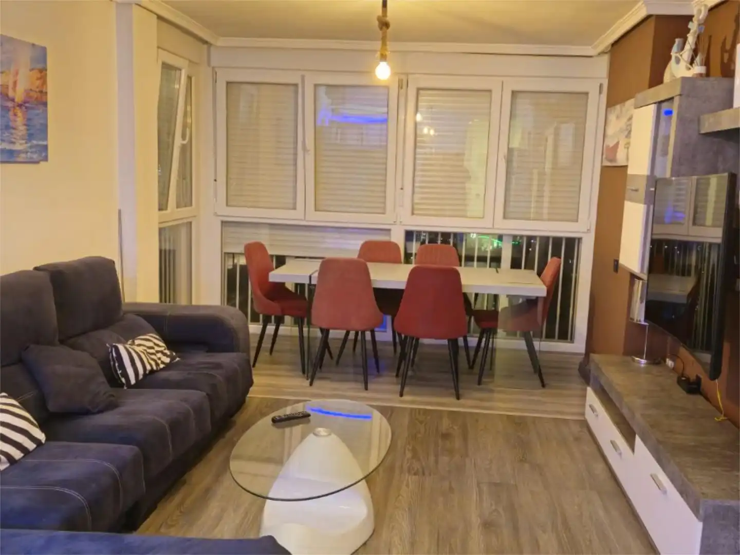Flat for sale in Avenida Bélgica, 6, La Reconquista - El Rosario Living room of Flat for sale in Algeciras with Parquet flooring, Terrace and Furnished