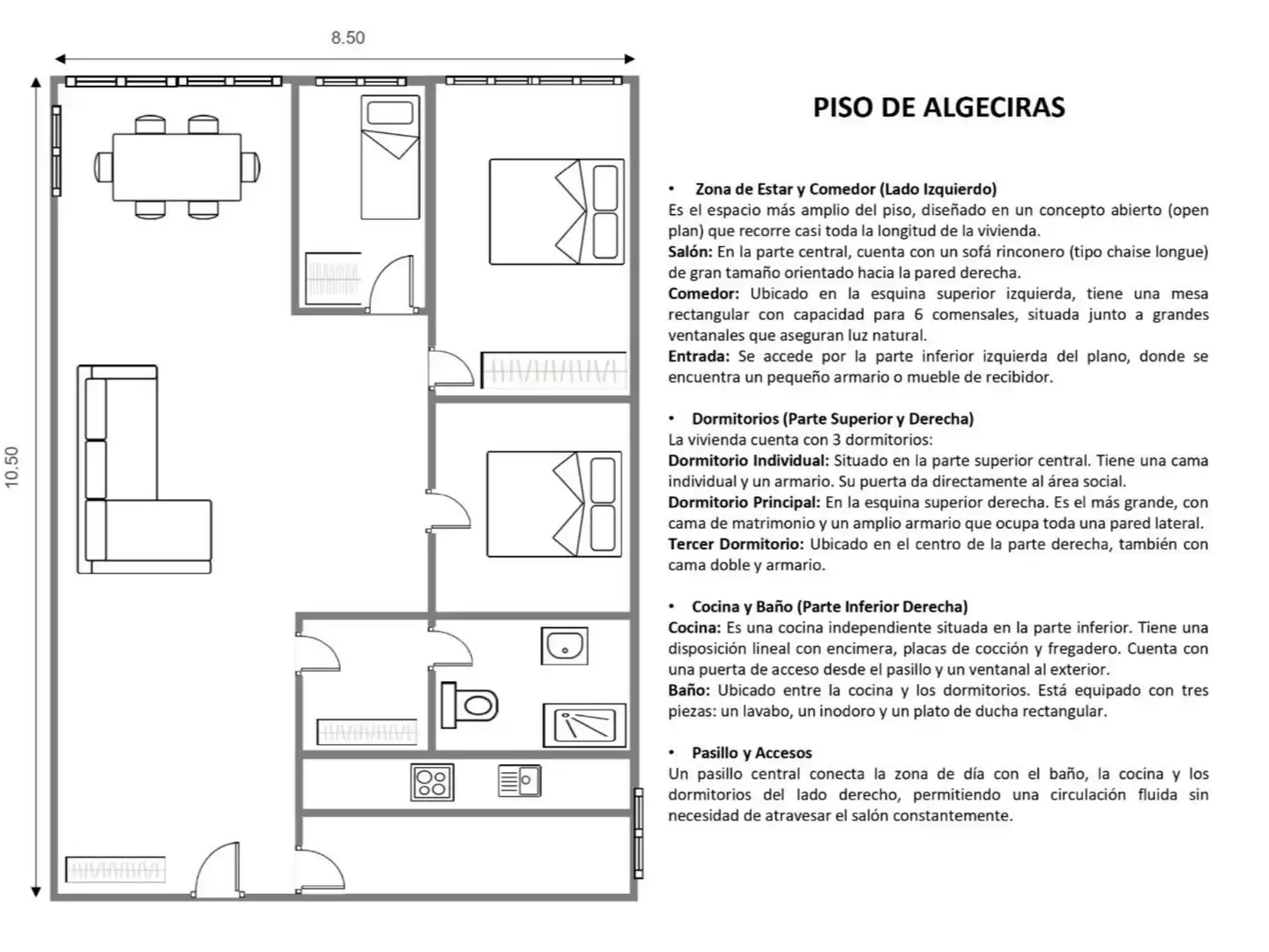 Flat for sale in Avenida Bélgica, 6, La Reconquista - El Rosario Flat for sale in Algeciras with Parquet flooring, Terrace and Furnished