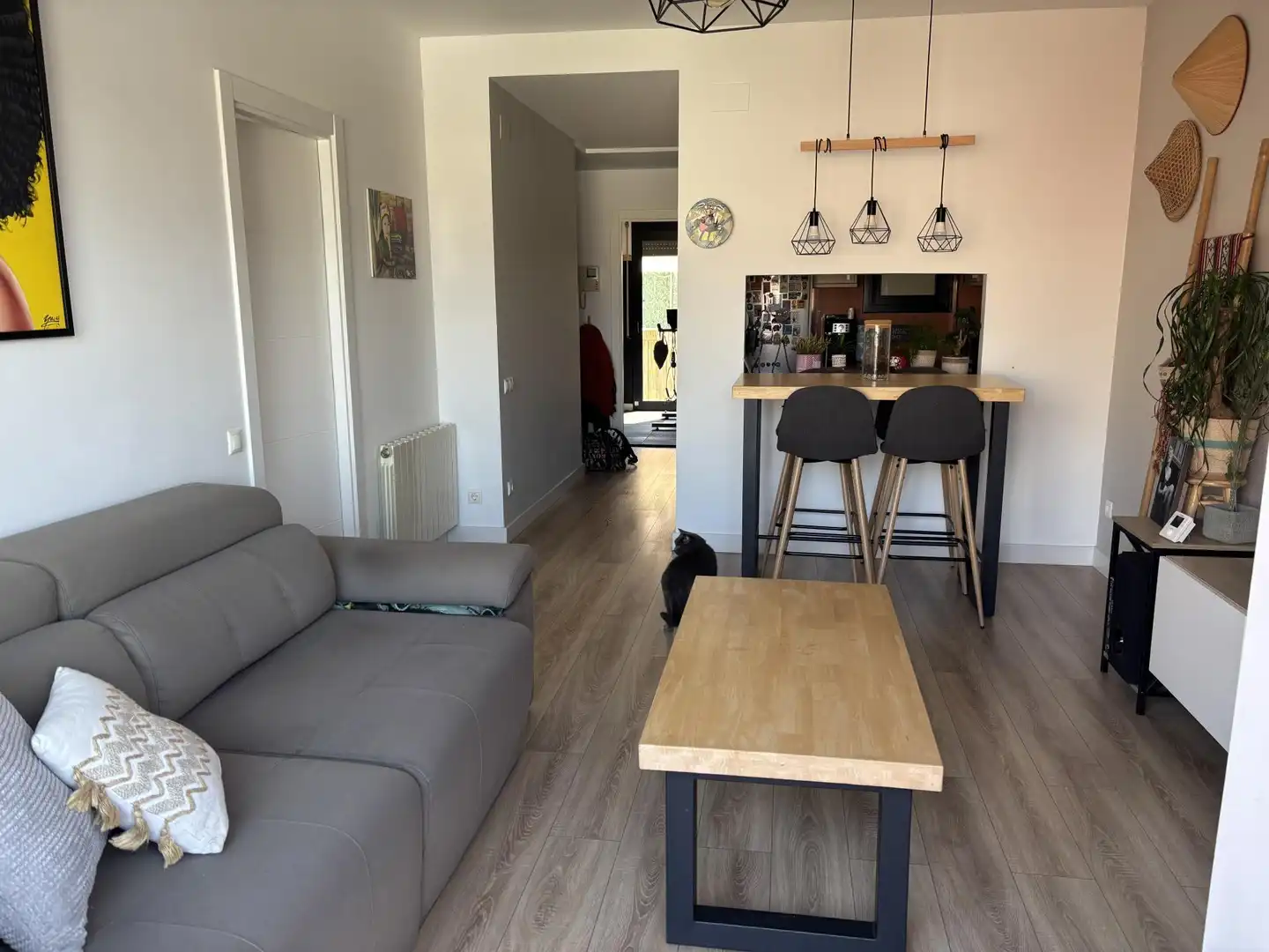 Sala de estar de Piso en venta en  Barcelona Capital con Balcón