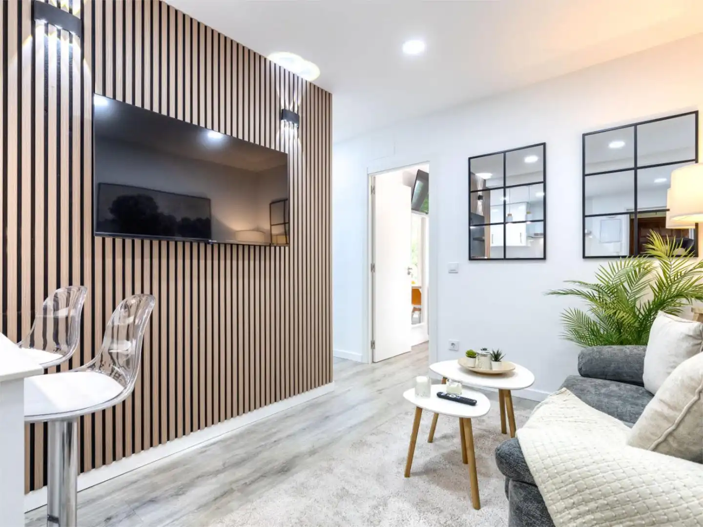 Wohnzimmer von Wohnung zur untervermieten in Getafe mit Klimaanlage, Heizung und Parkett