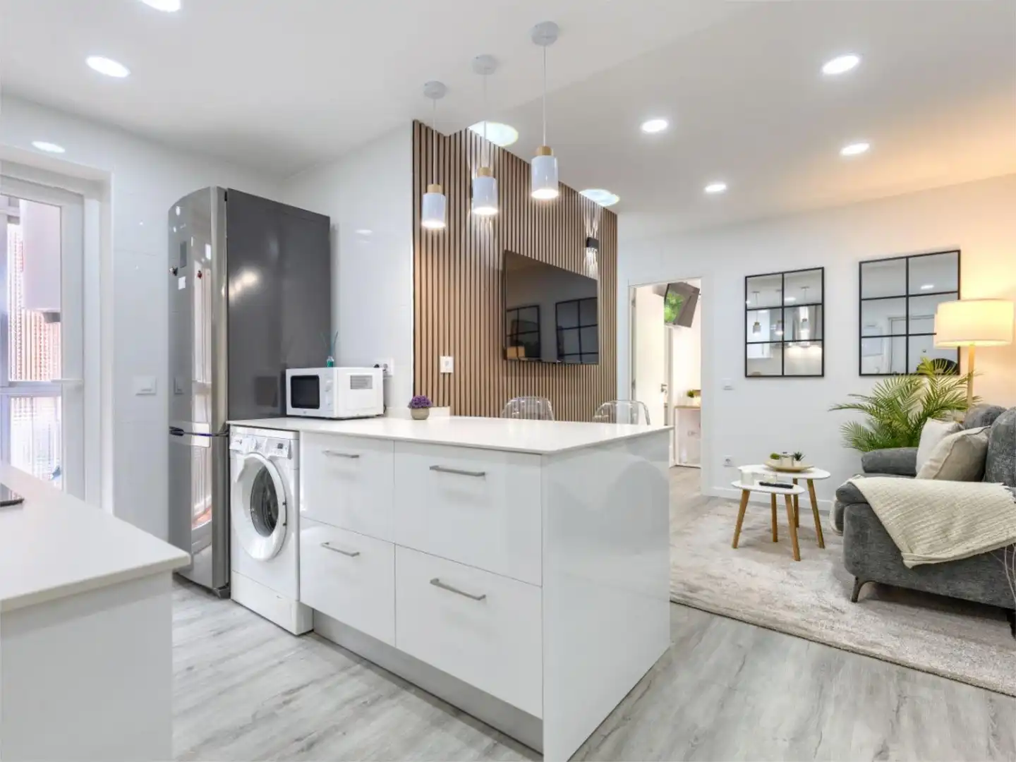 Kitchen of Flat for share in Getafe  with Air Conditioner, Heating and Parquet flooring