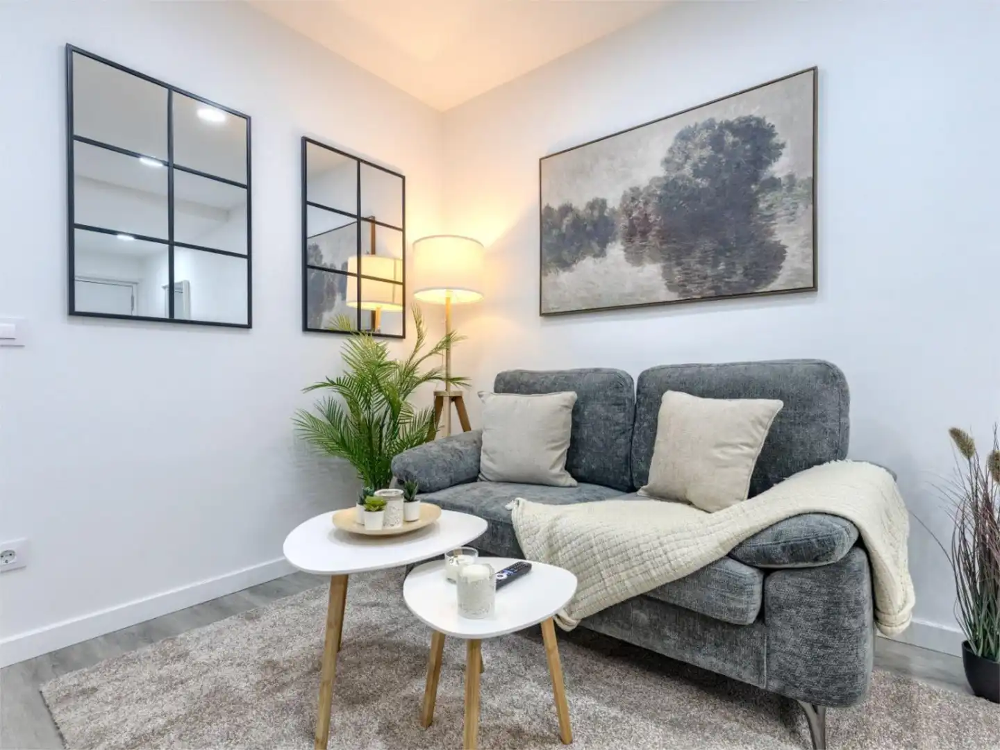 Wohnzimmer von Wohnung zur untervermieten in Getafe mit Klimaanlage, Heizung und Parkett