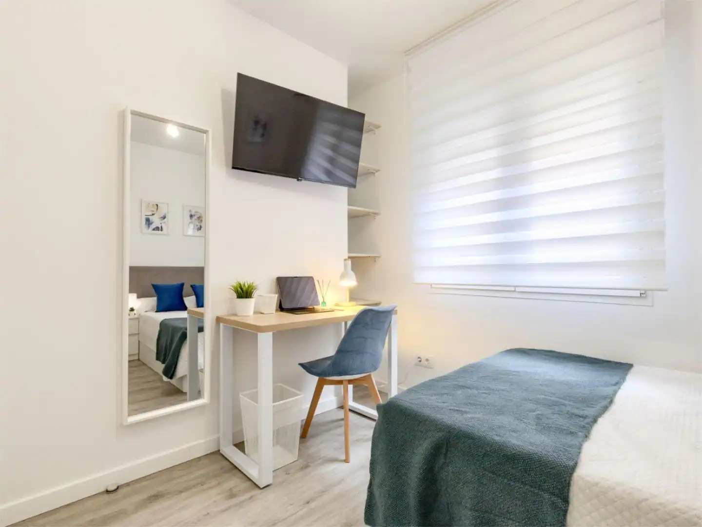 Schlafzimmer von Wohnung zur untervermieten in Getafe mit Klimaanlage, Heizung und Parkett