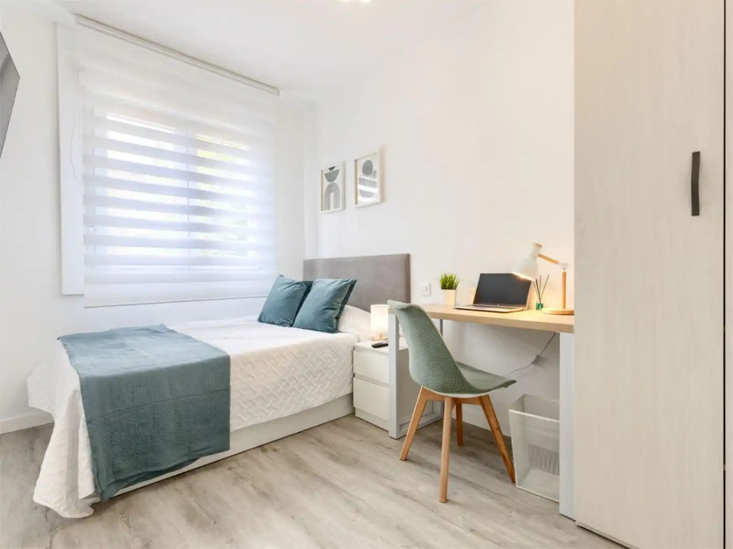 Schlafzimmer von Wohnung zur untervermieten in Getafe mit Klimaanlage, Heizung und Parkett