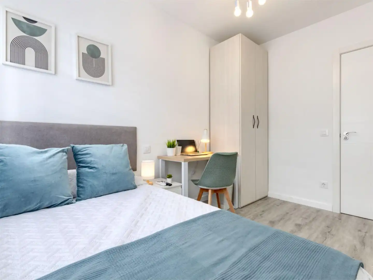 Schlafzimmer von Wohnung zur untervermieten in Getafe mit Klimaanlage, Heizung und Parkett