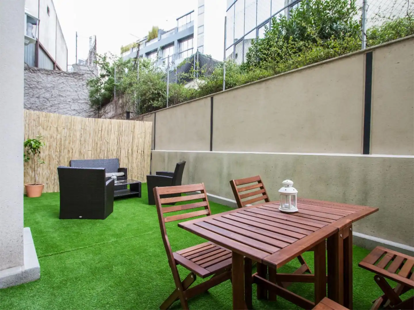 Terrasse von Loft zur Miete in Madrid mit Klimaanlage, Heizung und Privatgarten