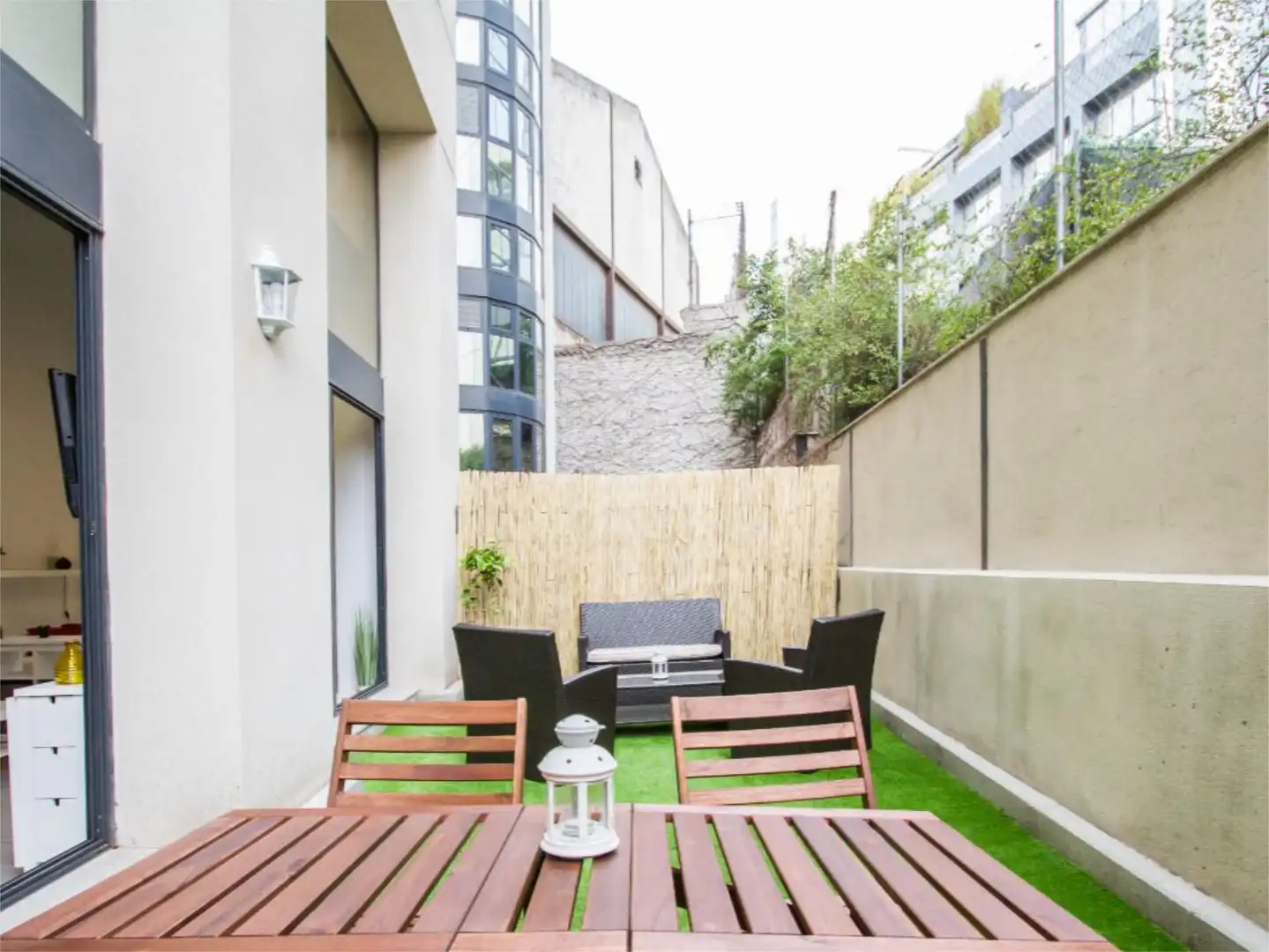 Terrasse von Loft zur Miete in Madrid mit Klimaanlage, Heizung und Privatgarten