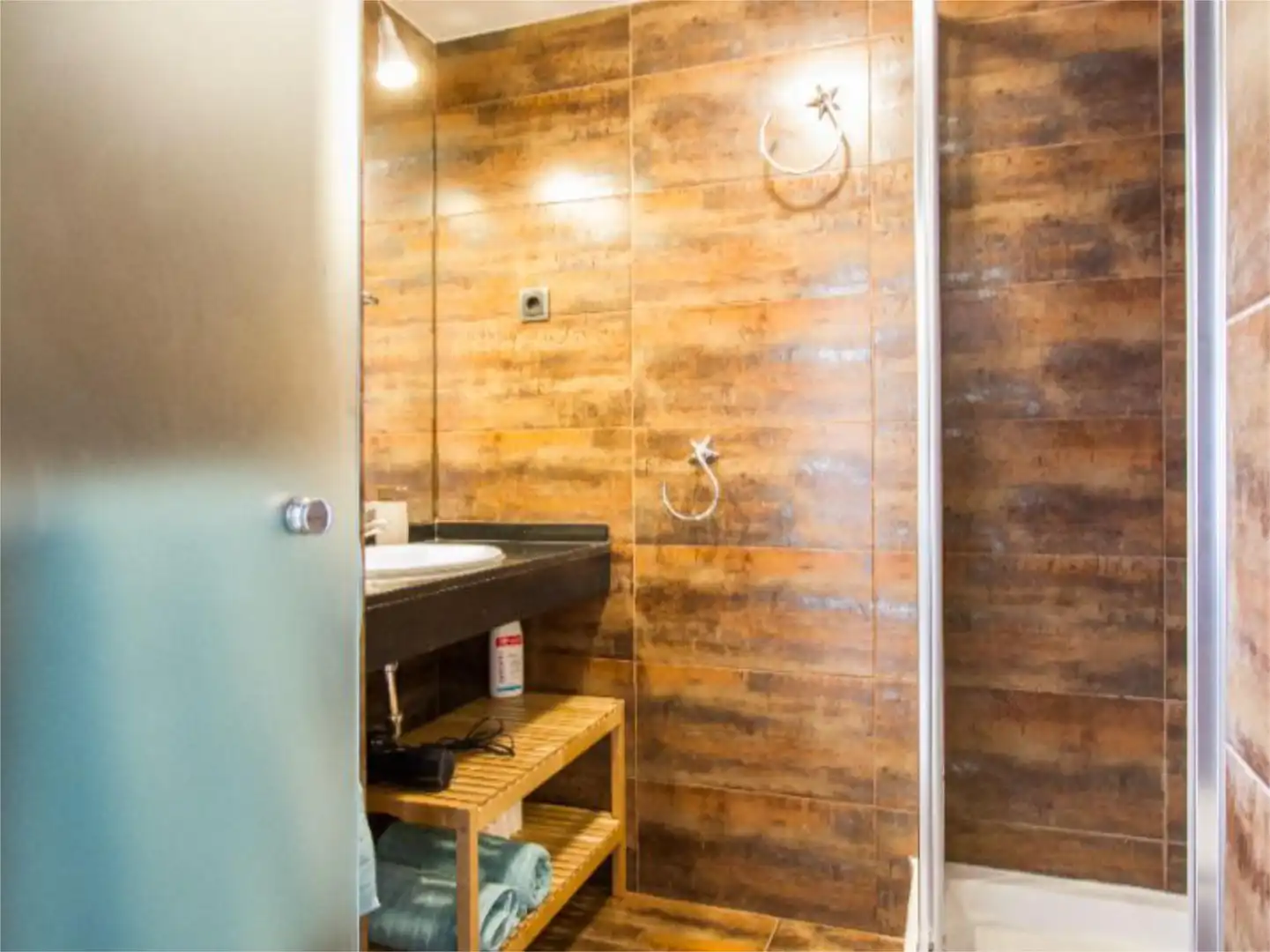 Badezimmer von Loft zur Miete in Madrid mit Klimaanlage, Heizung und Privatgarten