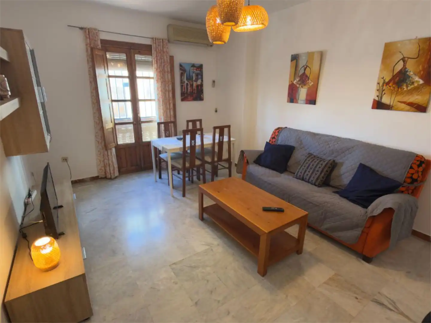 Sala de estar de Piso en venta en  Sevilla Capital con Aire acondicionado y Amueblado