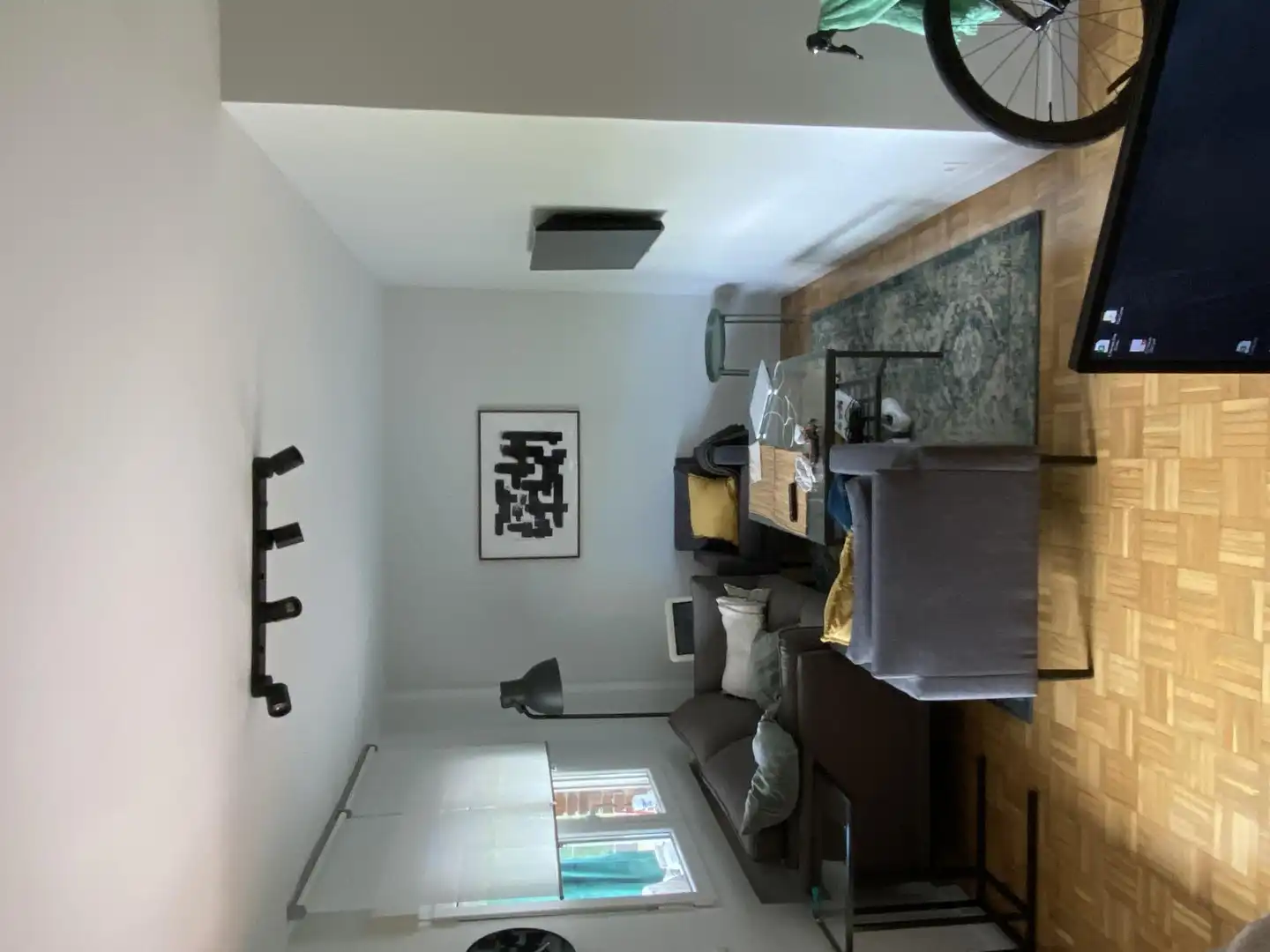 Flat for rent in Calle del Balandro, 3, Alameda de Osuna Living room of Flat for rent in Madrid with Air Conditioner, Heating and Private garden