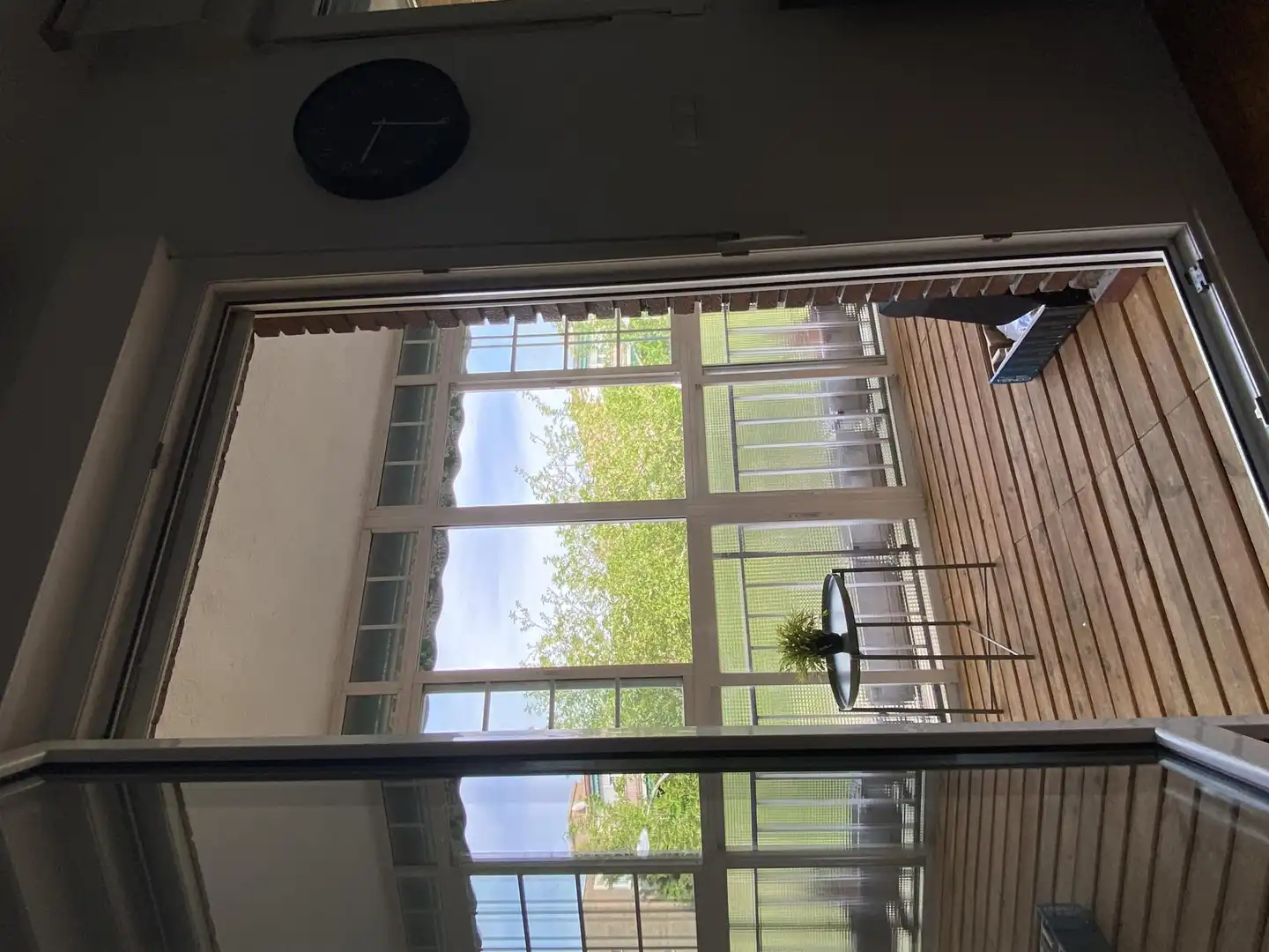 Flat for rent in Calle del Balandro, 3, Alameda de Osuna Balcony of Flat for rent in Madrid with Air Conditioner, Heating and Private garden