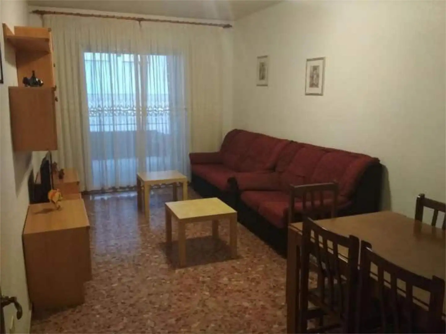 Sala de estar de Piso de alquiler en Mazarrón con Terraza y Piscina