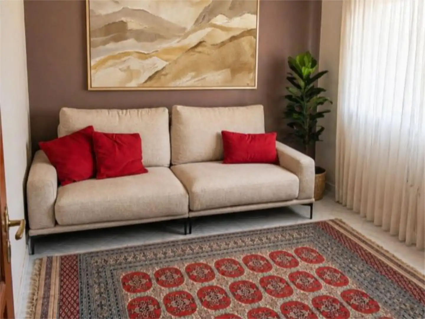 Sala de estar de Piso en venta en Maruri-Jatabe con Calefacción, Jardín privado y Parquet