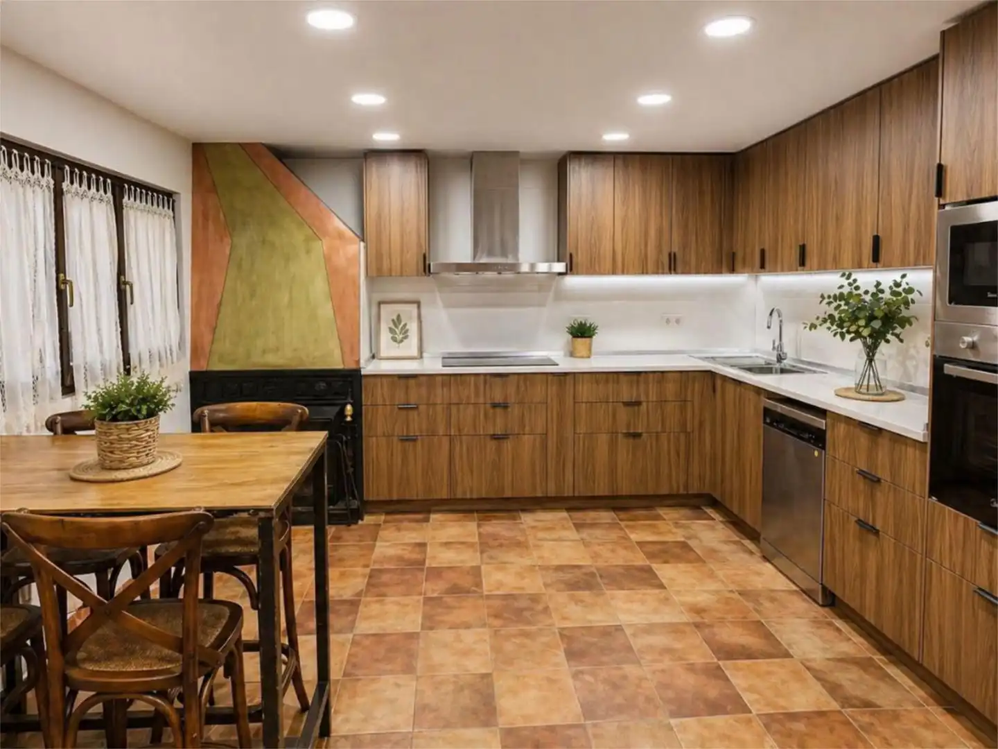 Cocina de Piso en venta en Maruri-Jatabe con Calefacción, Jardín privado y Parquet