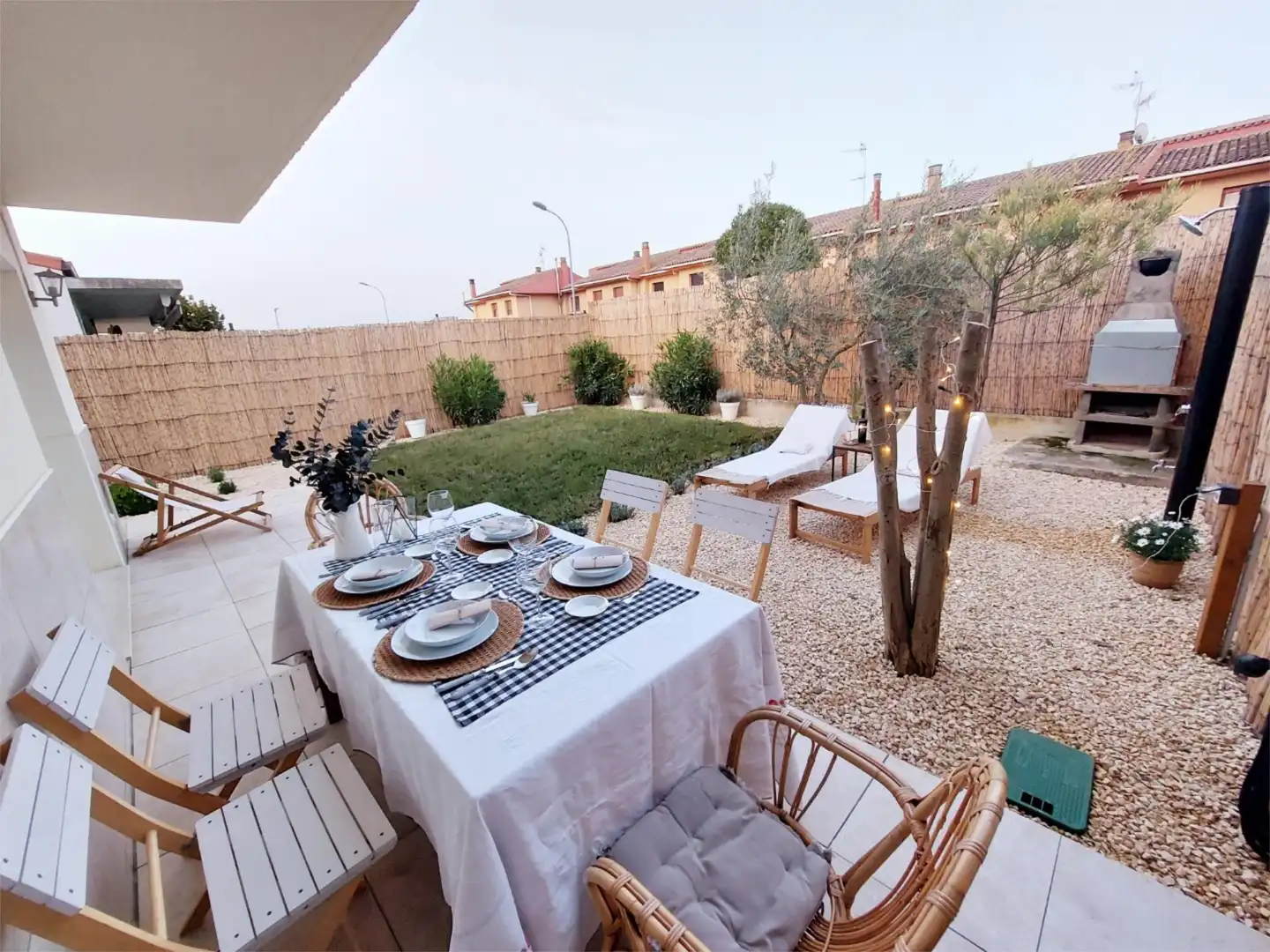 Terraza de Casa adosada en venta en Pitillas con Jardín privado, Terraza y Piscina