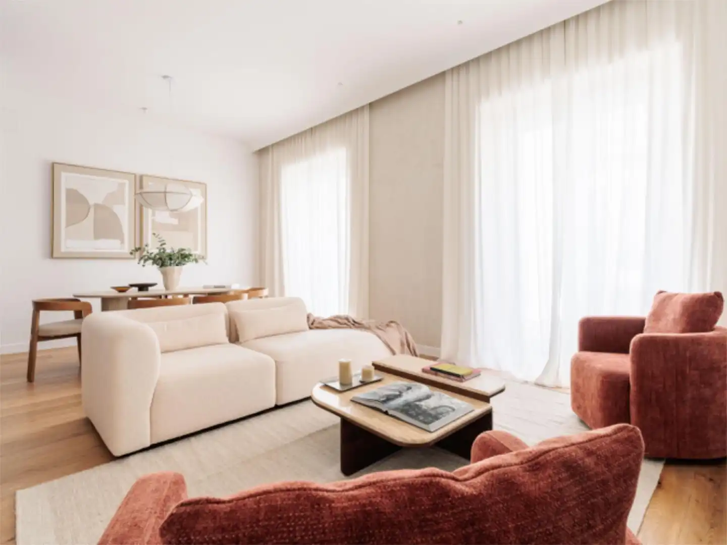 Sala d'estar de Pis en venda en  Madrid Capital amb Aire condicionat i Balcó