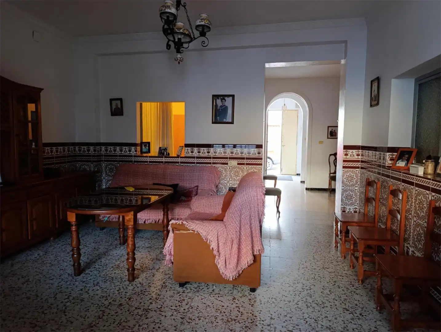Sala de estar de Casa adosada en venta en Pilas con Aire acondicionado, Terraza y Balcón