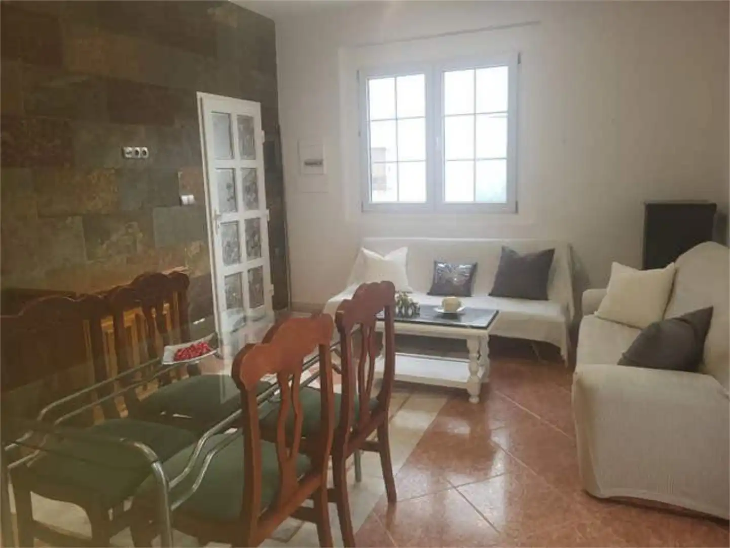 Wohnzimmer von Einfamilien-Reihenhaus zur Miete in Olula del Río mit Heizung, Terrasse und Möbliert