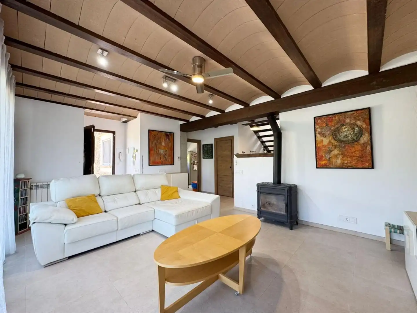 Sala d'estar de Casa o xalet en venda en Puigpunyent amb Terrassa, Piscina i Balcó