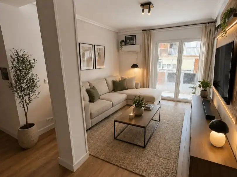 Living room of Flat for sale in Madrid  with Air Conditioner, Heating and Balcony