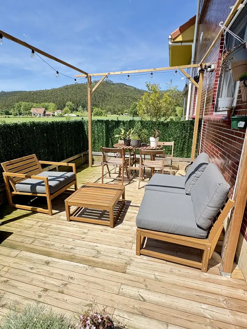 Casa adosada en venta en CA-673, 12, Solórzano Terraza de Casa adosada en venta en Solórzano con Aire acondicionado, Calefacción y Jardín privado