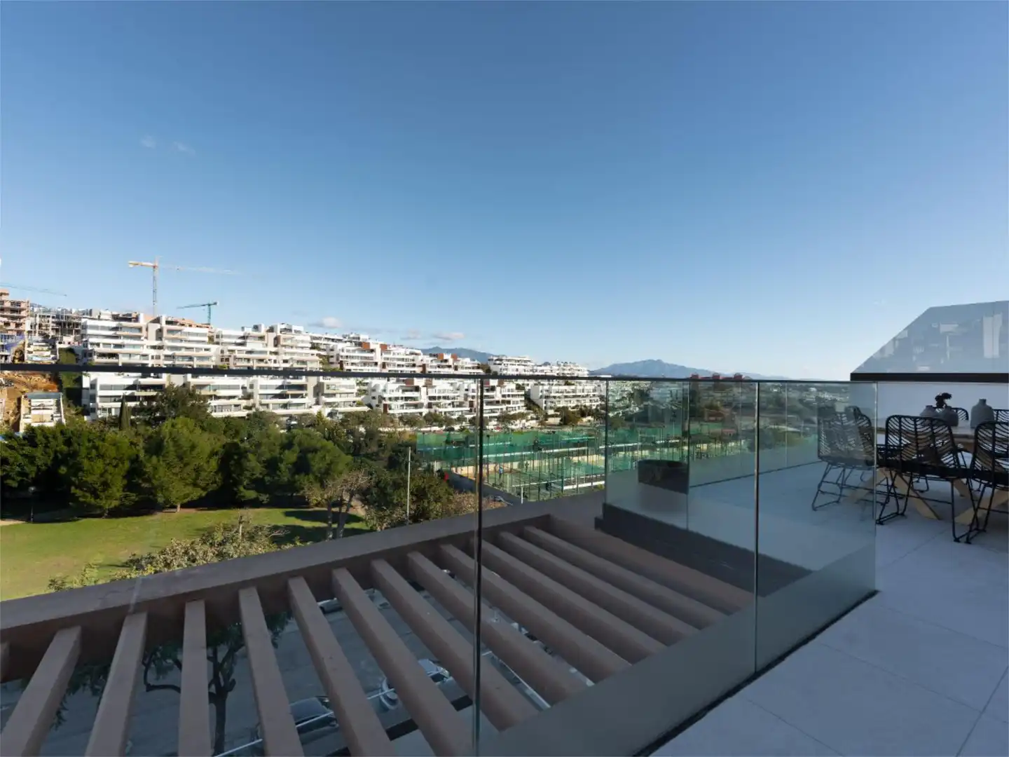 Terrace of Flat for sale in Estepona  with Air Conditioner, Terrace and Swimming Pool