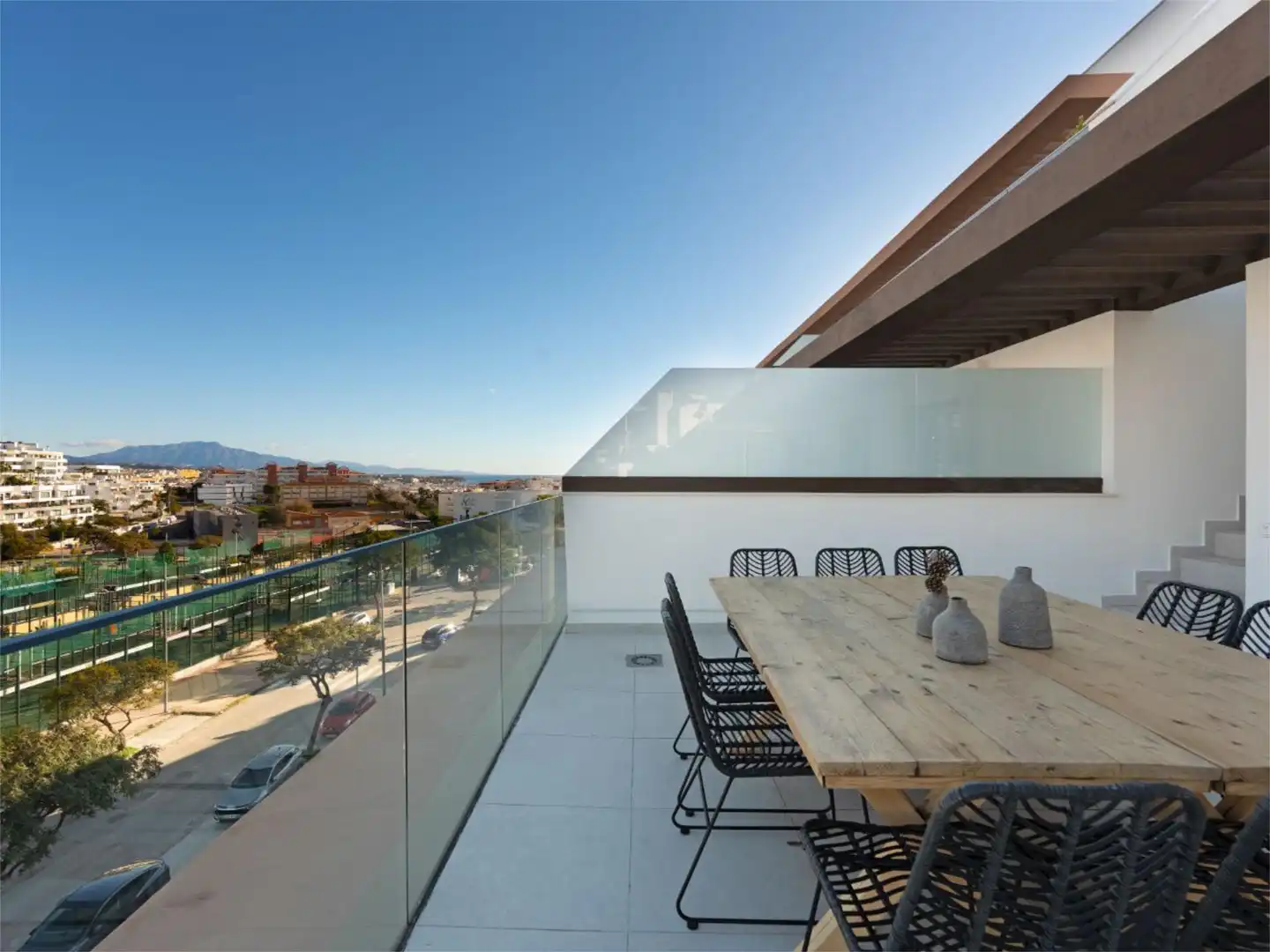 Terrace of Flat for sale in Estepona  with Air Conditioner, Terrace and Swimming Pool