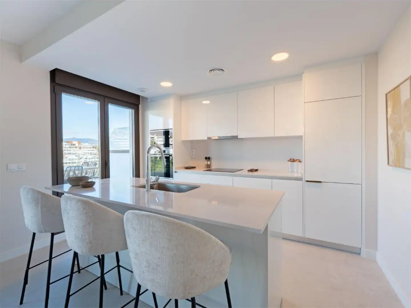 Kitchen of Flat for sale in Estepona  with Air Conditioner, Terrace and Swimming Pool