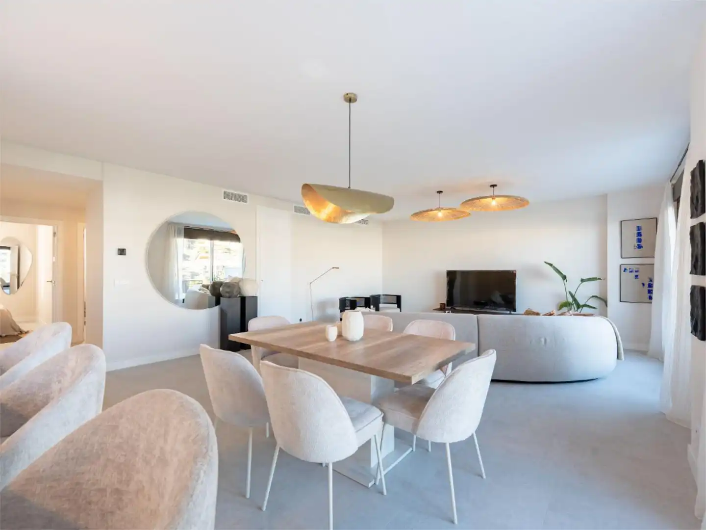 Dining room of Flat for sale in Estepona  with Air Conditioner, Terrace and Swimming Pool