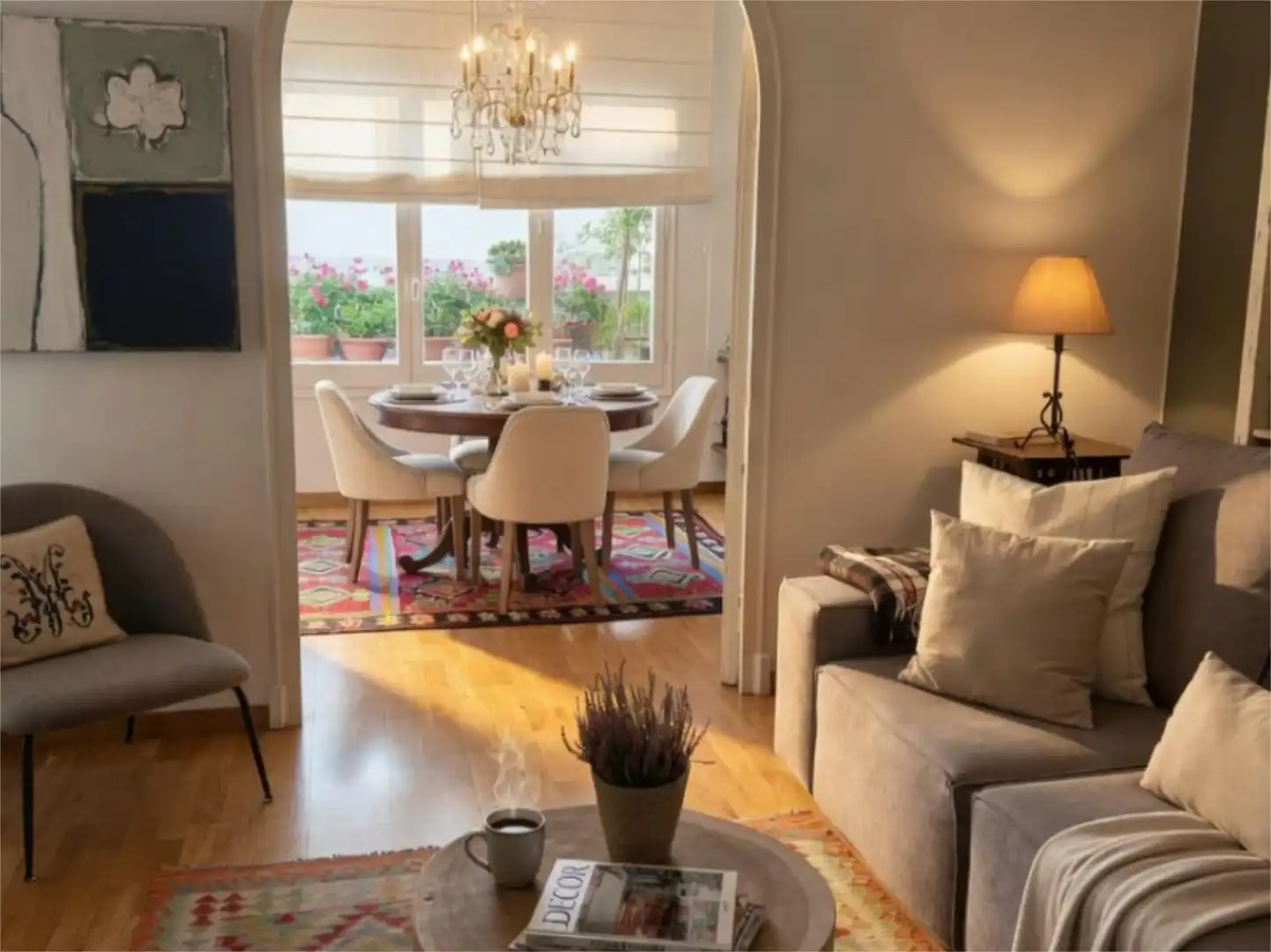 Comedor de Piso en venta en Girona Capital con Terraza y Balcón
