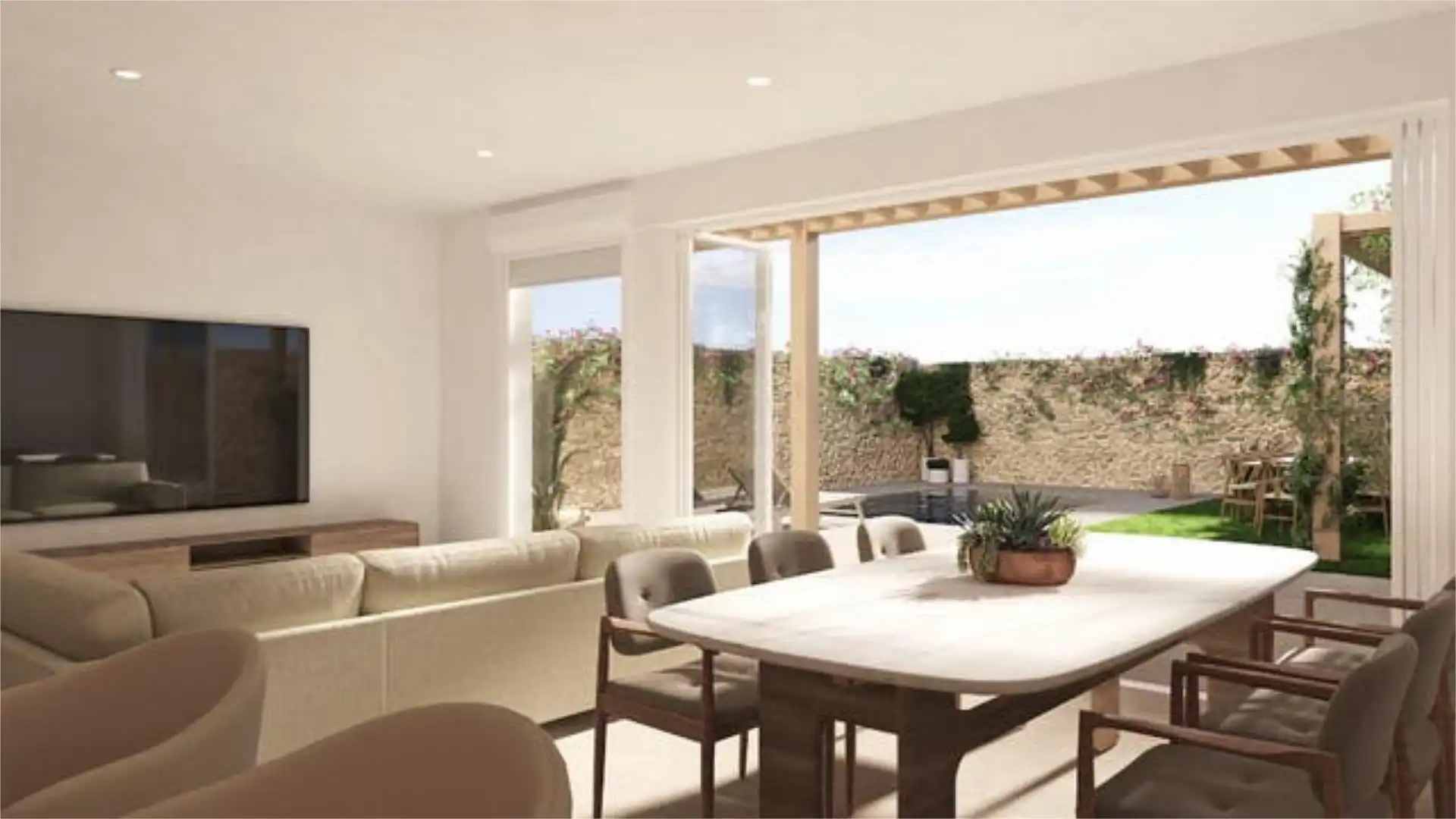 Sala d'estar de Casa o xalet en venda en  Palma de Mallorca amb Jardí privat i Piscina