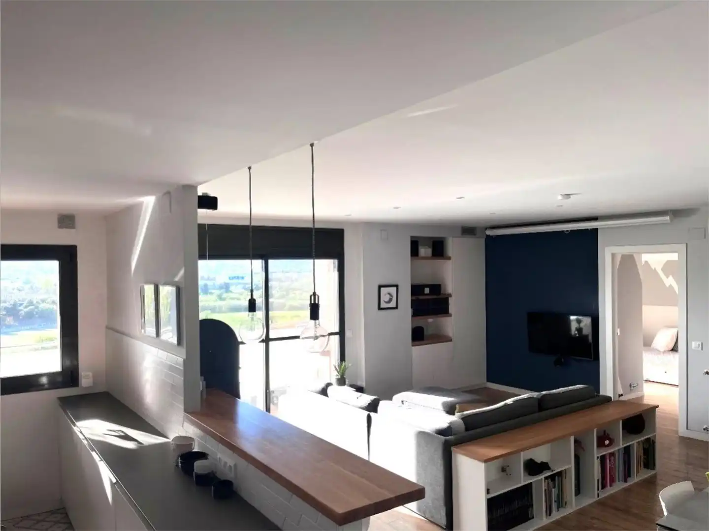 Sala de estar de Ático en venta en Sant Joan Despí con Aire acondicionado, Calefacción y Terraza