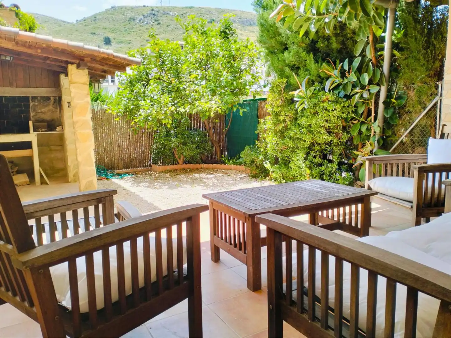 Terrasse von Wohnung zum Verkauf in Chiva mit Klimaanlage, Heizung und Privatgarten