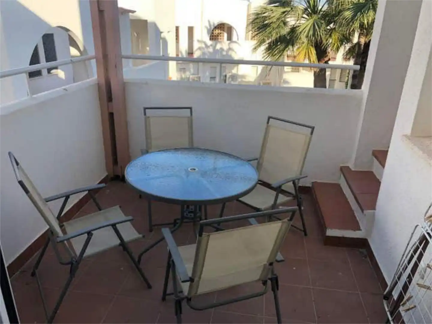Terrace of Flat for rent in Garrucha  with Heating, Private garden and Terrace