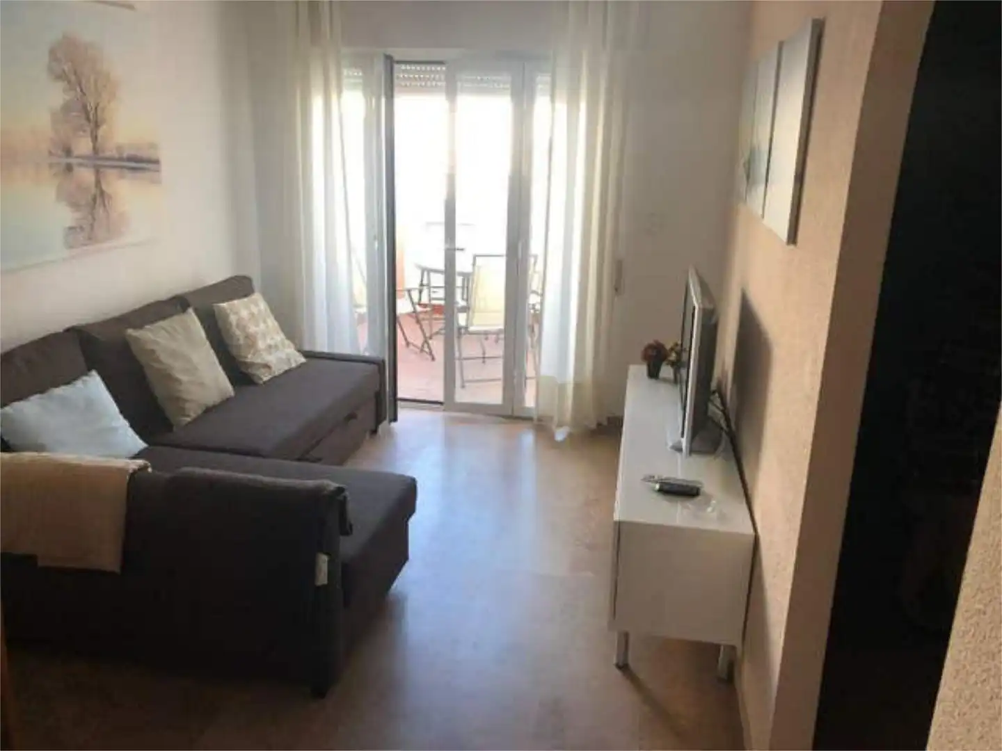 Living room of Flat for rent in Garrucha  with Heating, Private garden and Terrace