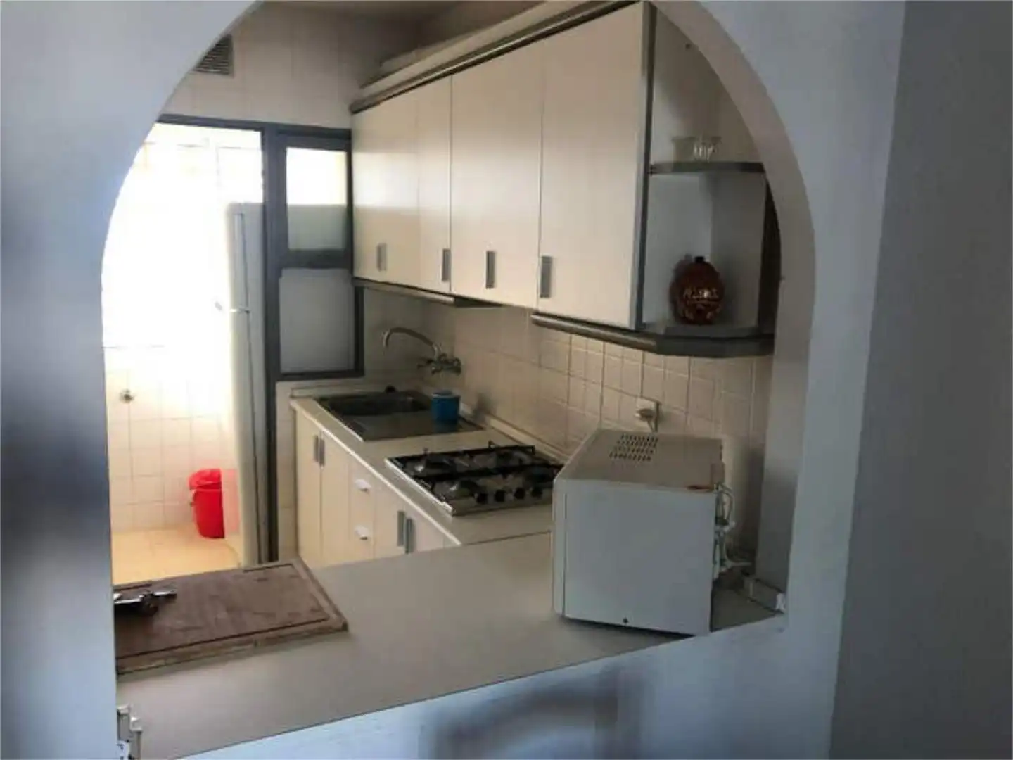 Kitchen of Flat for rent in Garrucha  with Heating, Private garden and Terrace