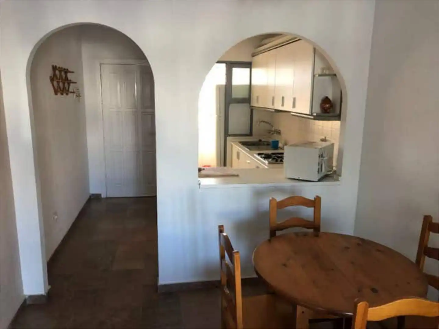 Kitchen of Flat for rent in Garrucha  with Heating, Private garden and Terrace