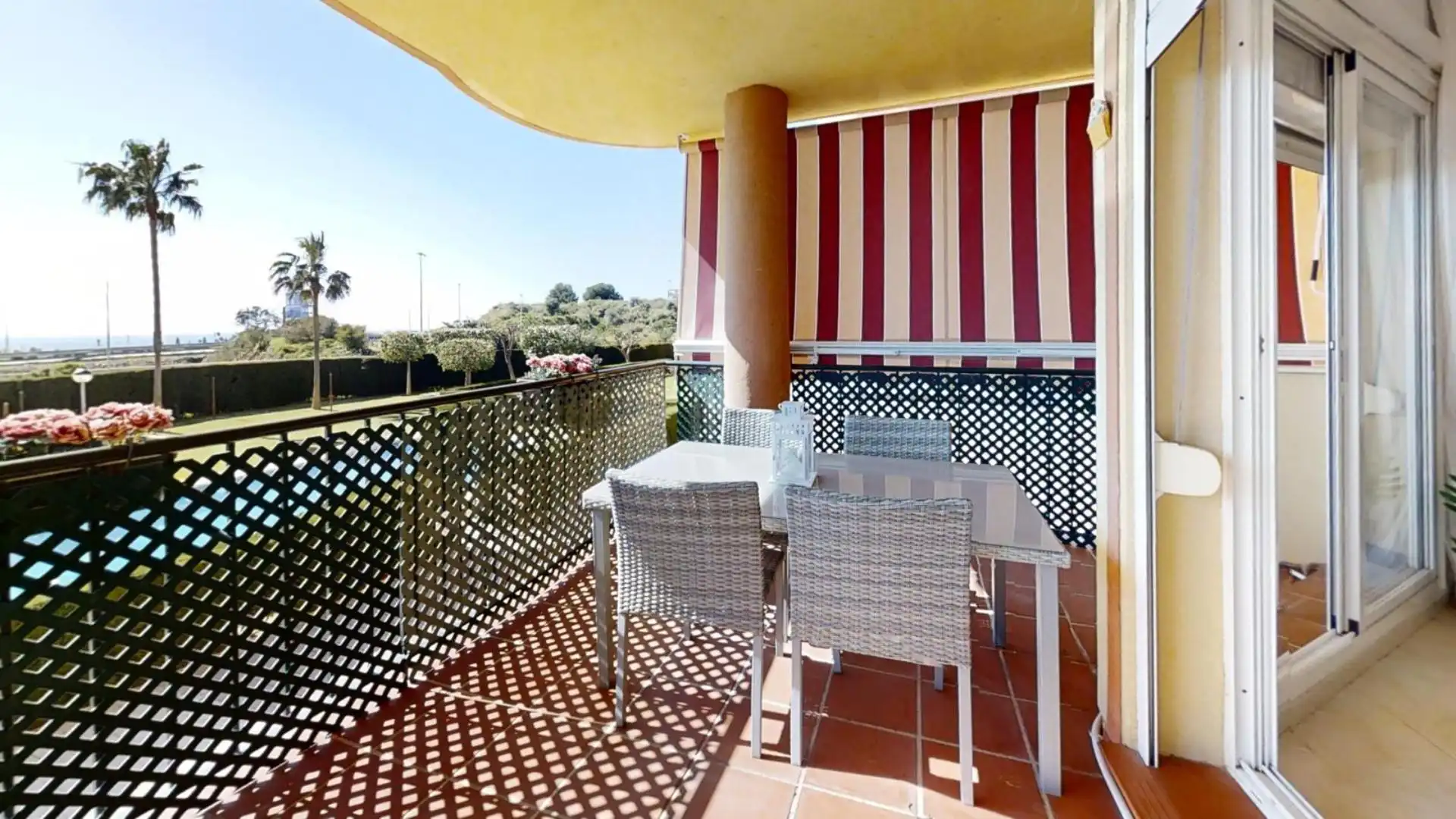 Terrasse von Wohnung zur Miete in Mijas mit Klimaanlage, Heizung und Terrasse