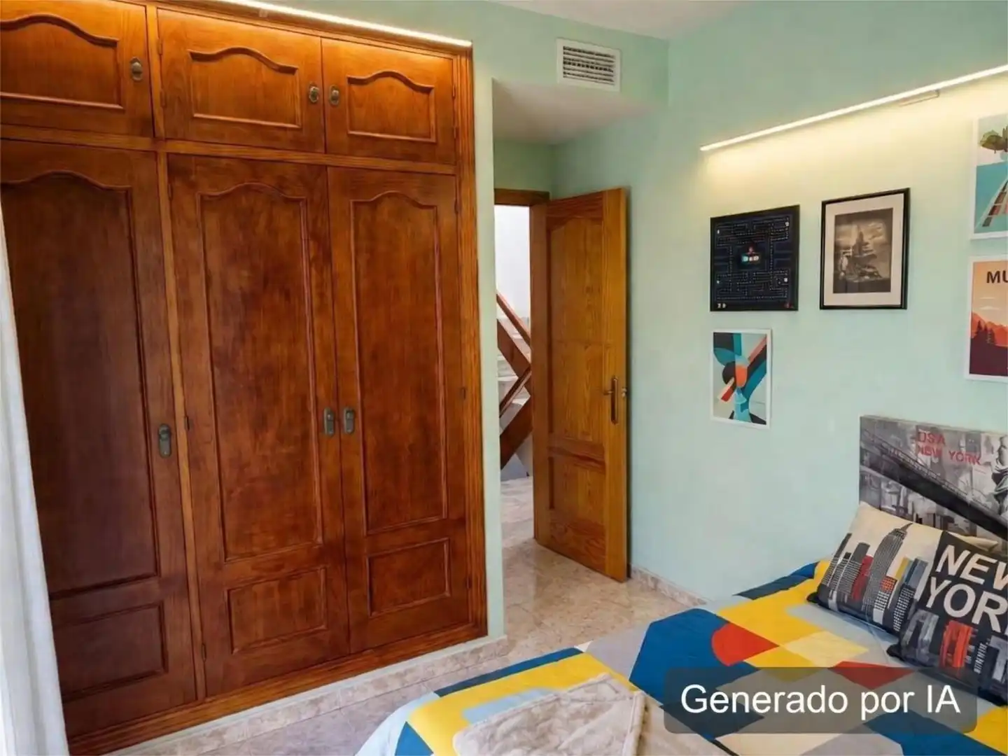 Piso en venta en Campanillas Habitación de Piso en venta en Málaga con Aire acondicionado, Jardín privado y Terraza